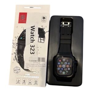 Mens Black Waterproof Case for Apple Watch Series 3